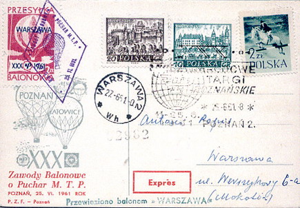 kartka balonu warzsawa